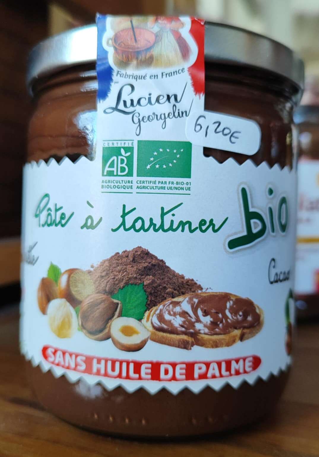 Pâte à tartiner bio